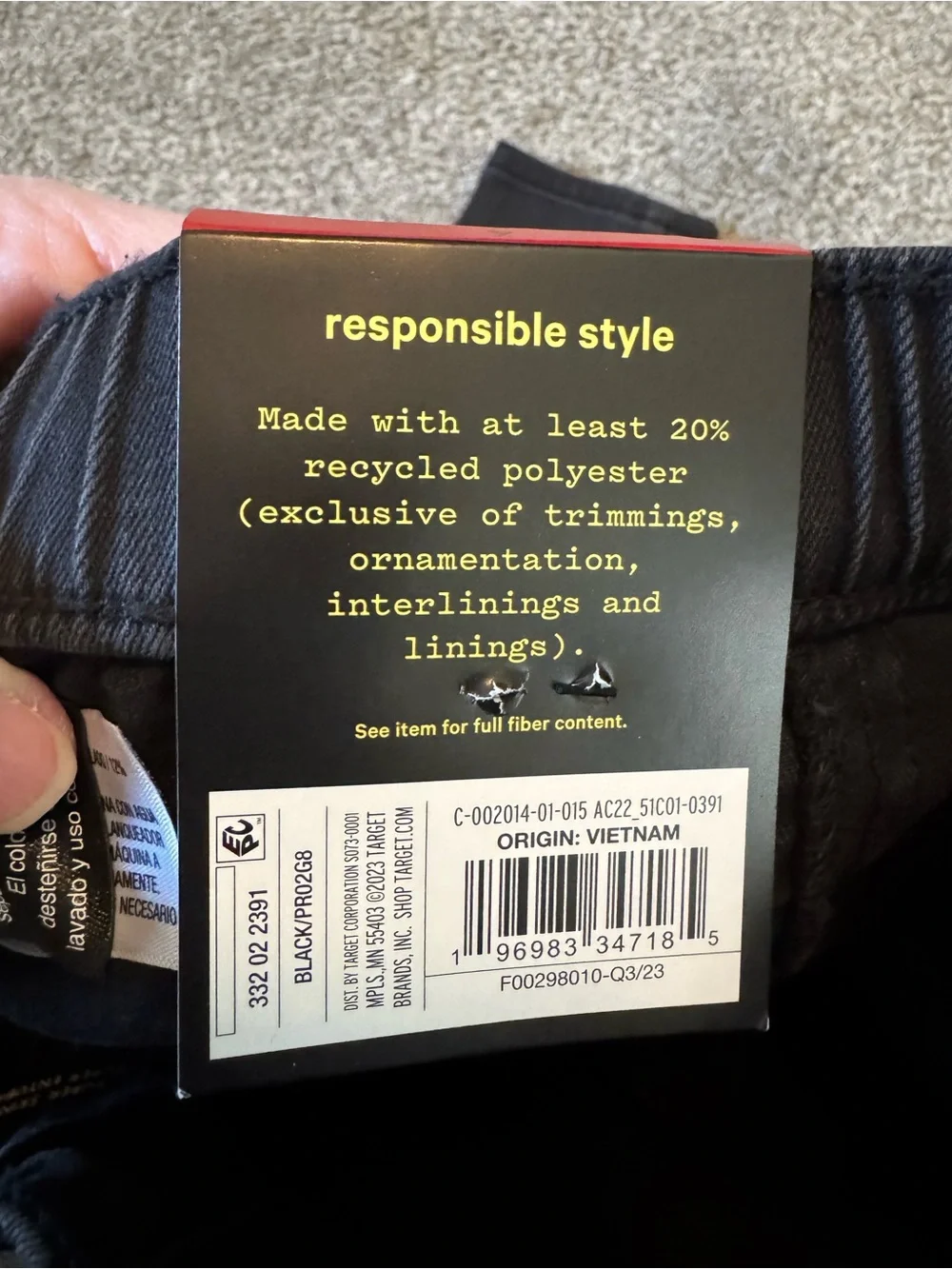 New Art Class Black denim pants super skinny Boys Girls Sz 4 Stretch Drawstring